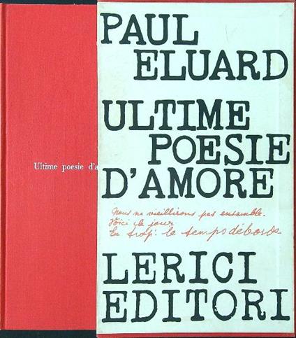 Ultime poesie d'amore - Paul Eluard - copertina