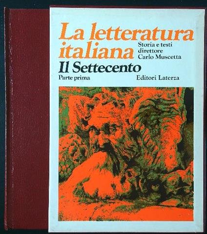 La letteratura italiana 6: il Settecento parte I - Carlo Muscetta - copertina