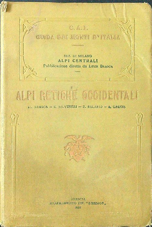 Alpi Retiche occidentali - copertina