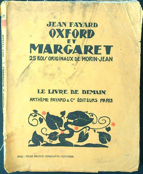 Oxford et Margaret - Jean Fayard - copertina