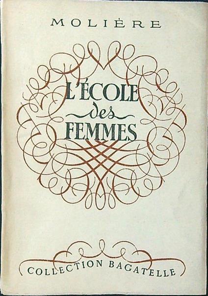 L' ecole des femmes - Moliere - copertina