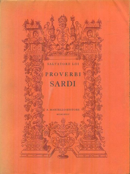 Proverbi sardi - Salvatore Loi - copertina