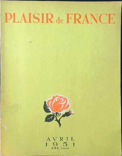 Plaisir de France avril 1951 - copertina