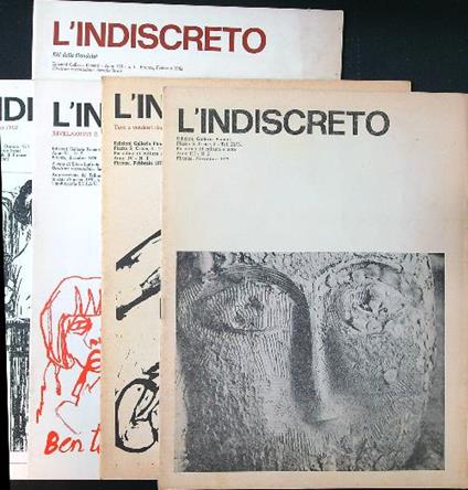 L' indiscreto 5 riviste annate varie - copertina