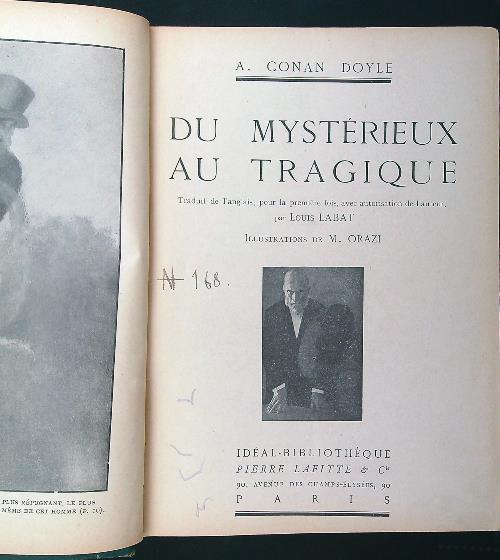 Du mysterieux au tragique - Arthur Conan Doyle - copertina