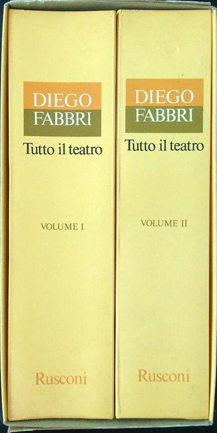 Tutto il teatro 2 voll. - Diego Fabbri - copertina