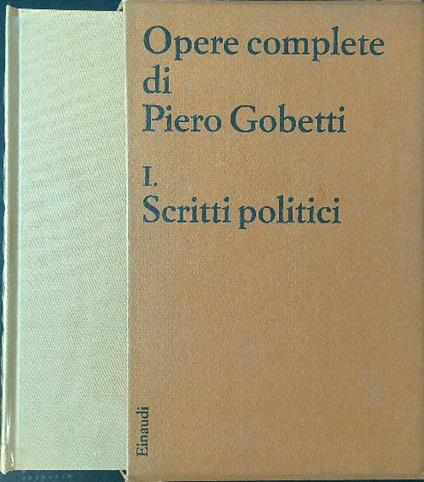 Scritti politici - Piero Gobetti - copertina