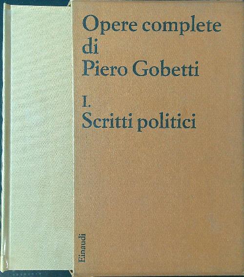 Scritti politici - Piero Gobetti - copertina