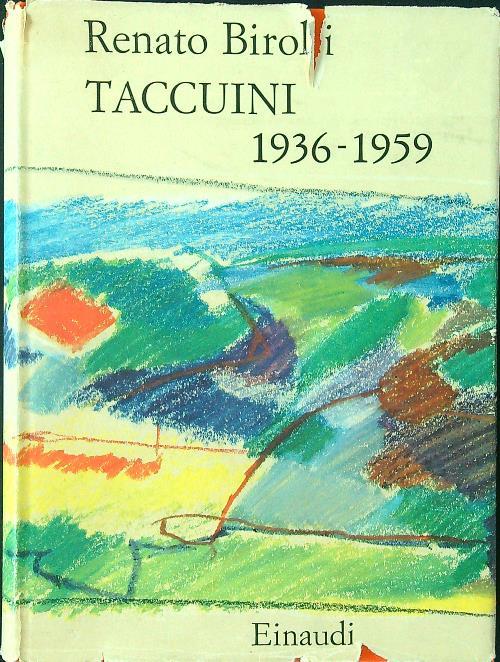 Taccuini 1936-1959 - Renato Birolli - copertina