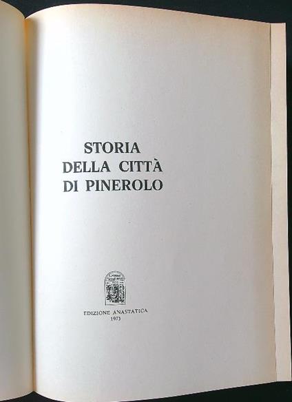 Storia della città di Pinerolo - D. Carutti - copertina