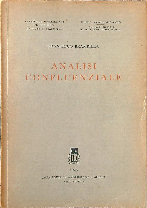 Analisi confluenziale - Francesco Brambilla - copertina