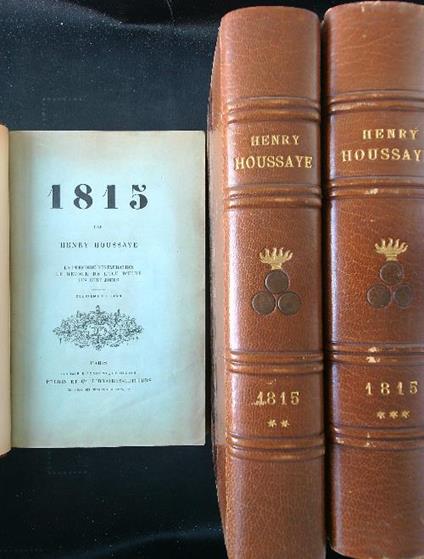 1815 - 3 voll. - Henry Houssaye - copertina