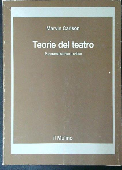 Teorie del teatro - Marvin Carlson - copertina