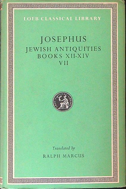 Josephus Jewish antiquities Books XII-XIV VII - Ralph Marcus - copertina