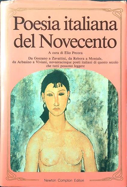Poesia italiana del Novecento - Elio Pecora - copertina