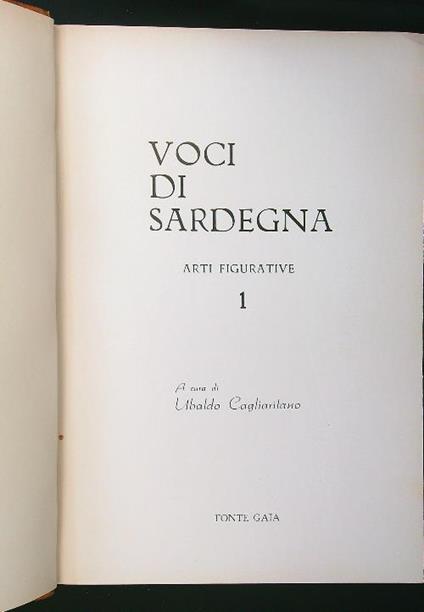 Voci di Sardegna. Arti figurative 3 voll. - Ubaldo Cagliaritano - copertina