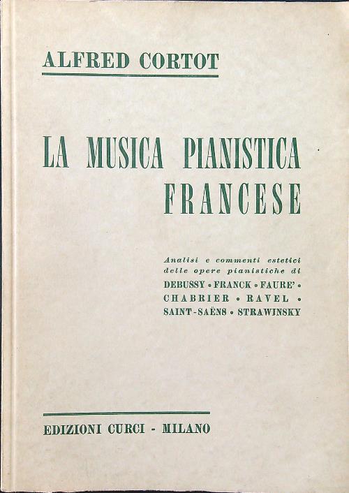La musica pianistica francese - Cortot - copertina