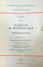 Elements de Mathematique. Integration. Chap 1,2,3 et 4