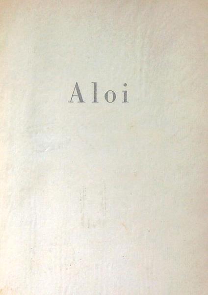 Discorso sull'oggettivismo a proposito di Aloi - Leonardo Borgese - copertina