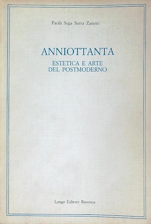 Anniottanta - Paola Zanetti - copertina