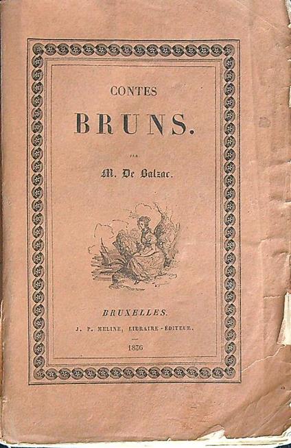 Contes Bruns - Honoré De Balzac - copertina