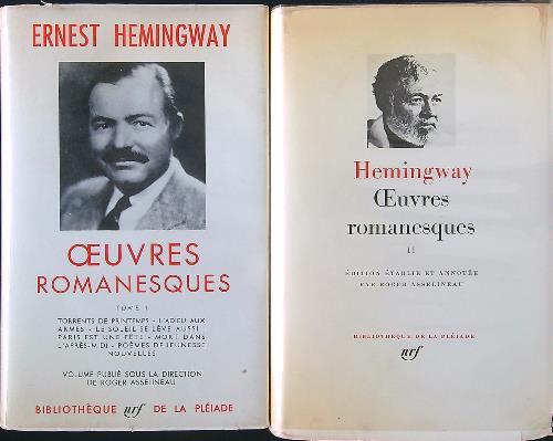 Oeuvres romanesques 2 tomes - Ernest Hemingway - copertina