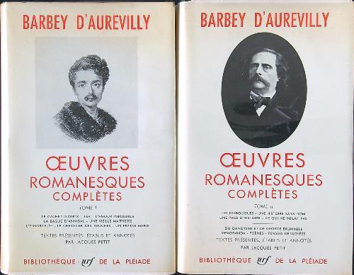Oeuvres romanesques completes 2 tomes - Barbey D'Aurevilly - copertina