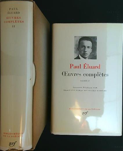 Oeuvres completes 2vv - Paul Eluard - copertina