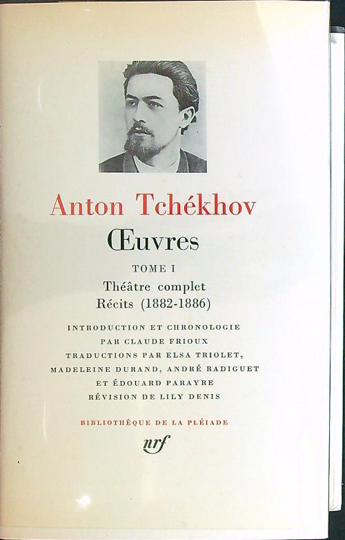 Oeuvres tome 1 - Anton Tchekhov - copertina