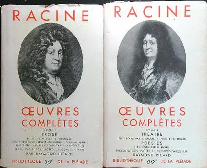 Oeuvres completes 2 tomes - Racine - copertina