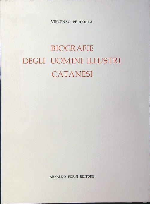 Biografie degli uomini illustri catanesi - Vincenzo Percolla - copertina
