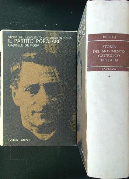 Storia del movimento cattolico in Italia 2 voll. - Gabriele De Rosa - copertina