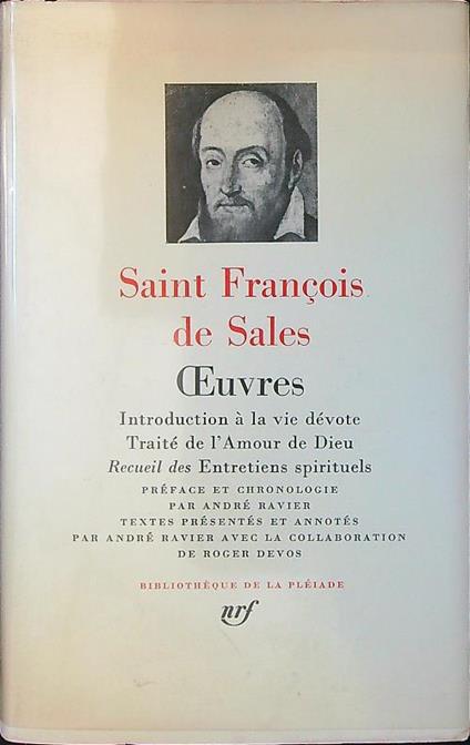 Oeuvres - Saint Francois de Sales - copertina