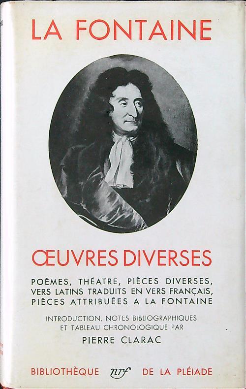 Oeuvres diverses - La Fontaine - copertina