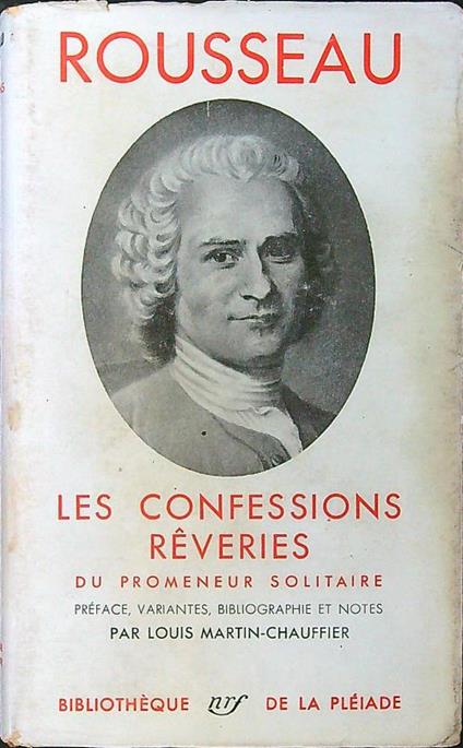 Les confessions reveries - Rousseau - copertina