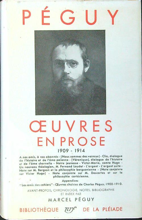 Oeuvres en prose 1909-1914 - Charles Peguy - copertina