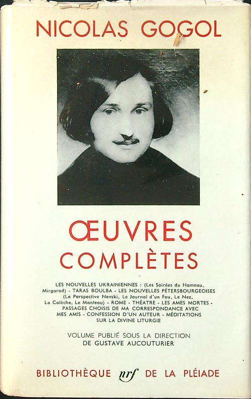 Oeuvres completes - Nicolas Gogol - copertina