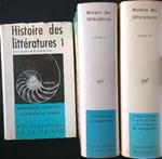 Histoire des litteratures 3 tomes