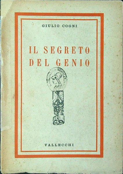 Il segreto del genio - Giulio Cogni - copertina