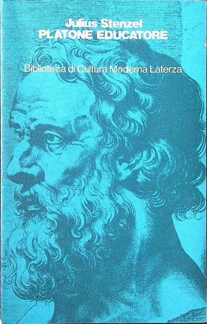 Platone educatore - Julius Stenzel - copertina