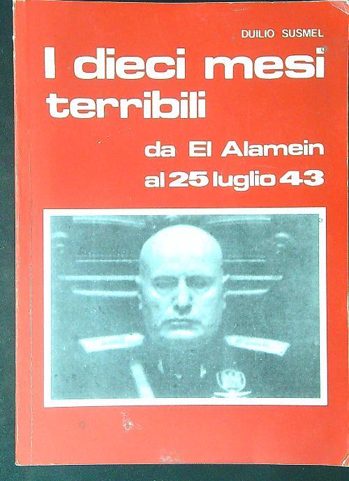 I  dieci mesi terribili - Duilio Susmel - copertina