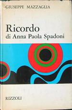 Ricordo di Anna Paola Spadoni