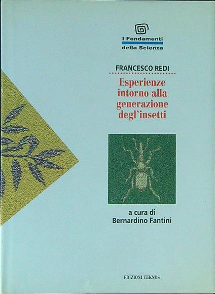 Esperienze intorno alla generazione degl'insetti - Francesco Redi - copertina