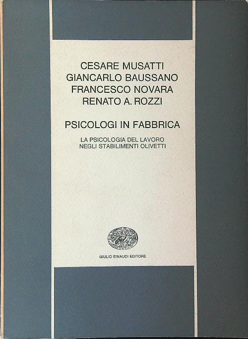 Psicologi in fabbrica - copertina