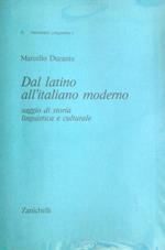 Dal latino all'italiano moderno