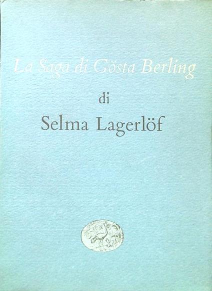 La Saga di Gosta Berling - Selma Lagerlof - copertina