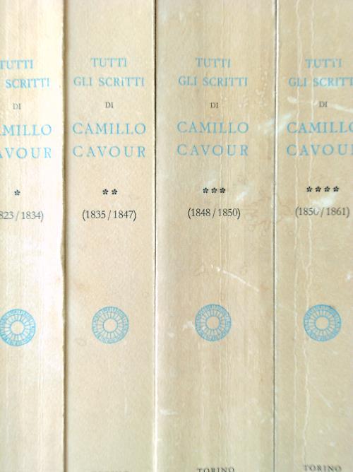 Tutti gli scritti di Camillo Cavour 4 voll. - Pischedda - copertina