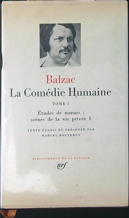 Le  comedie Humaine Tome I - Balzac - copertina