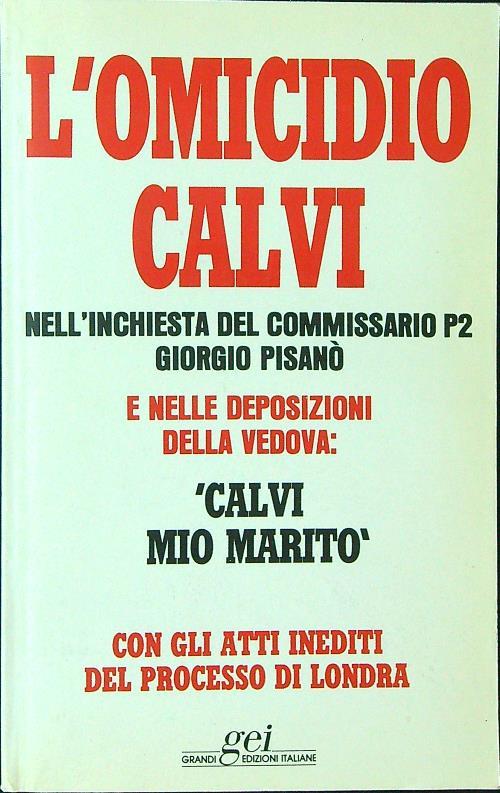 L' omicidio Calvi - copertina