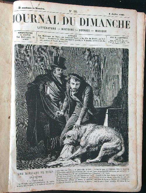 Journal du Dimanche da n. 488/luglio 1862 al n. 574/aprile 1863 - copertina